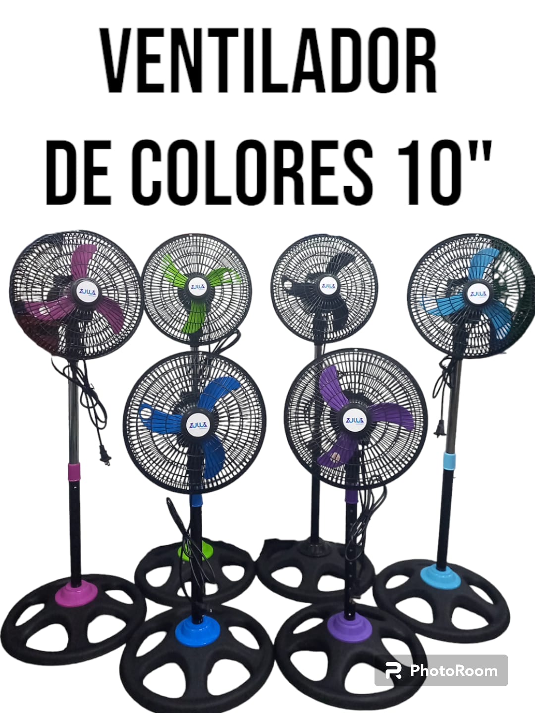 Ventilador 18 pulgadas colores zulus