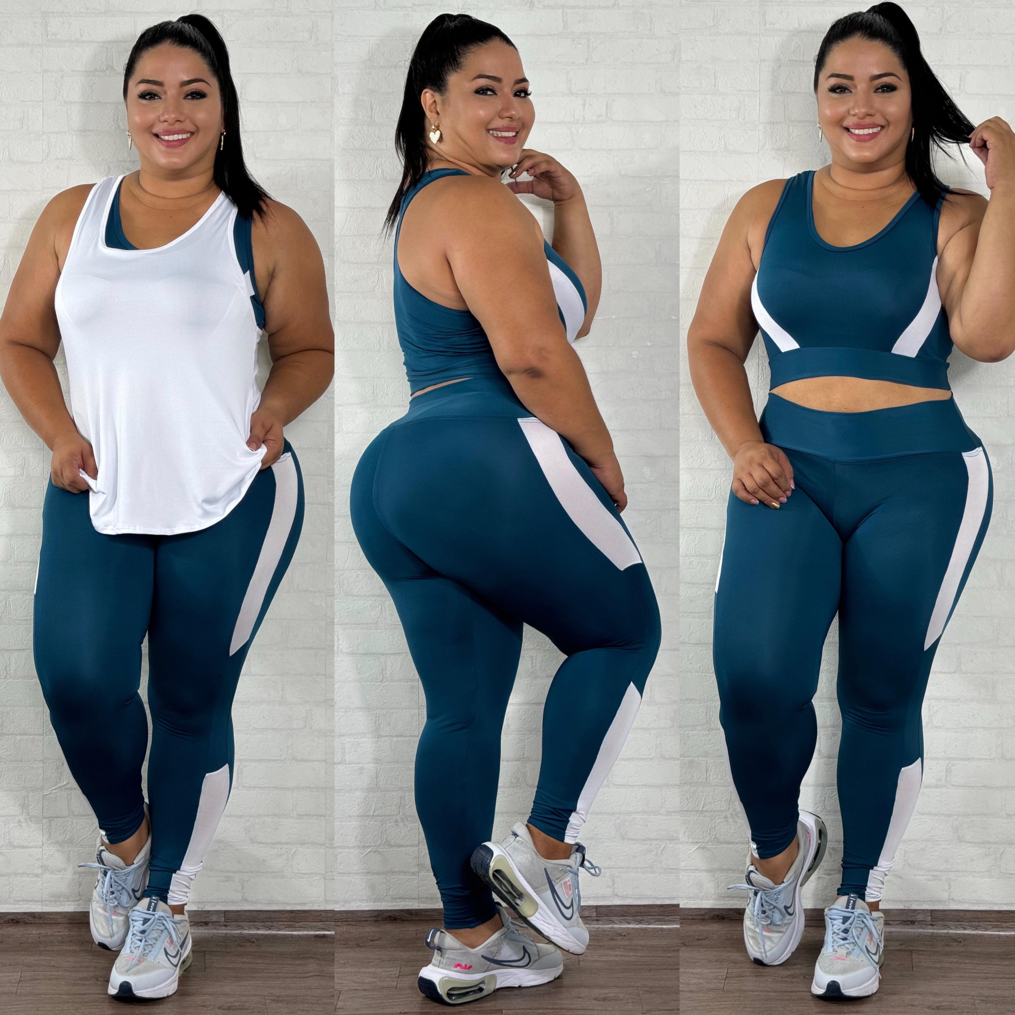 CONJUNTO 3 PIEZAS LARGO TALLA PLUS 3E-007