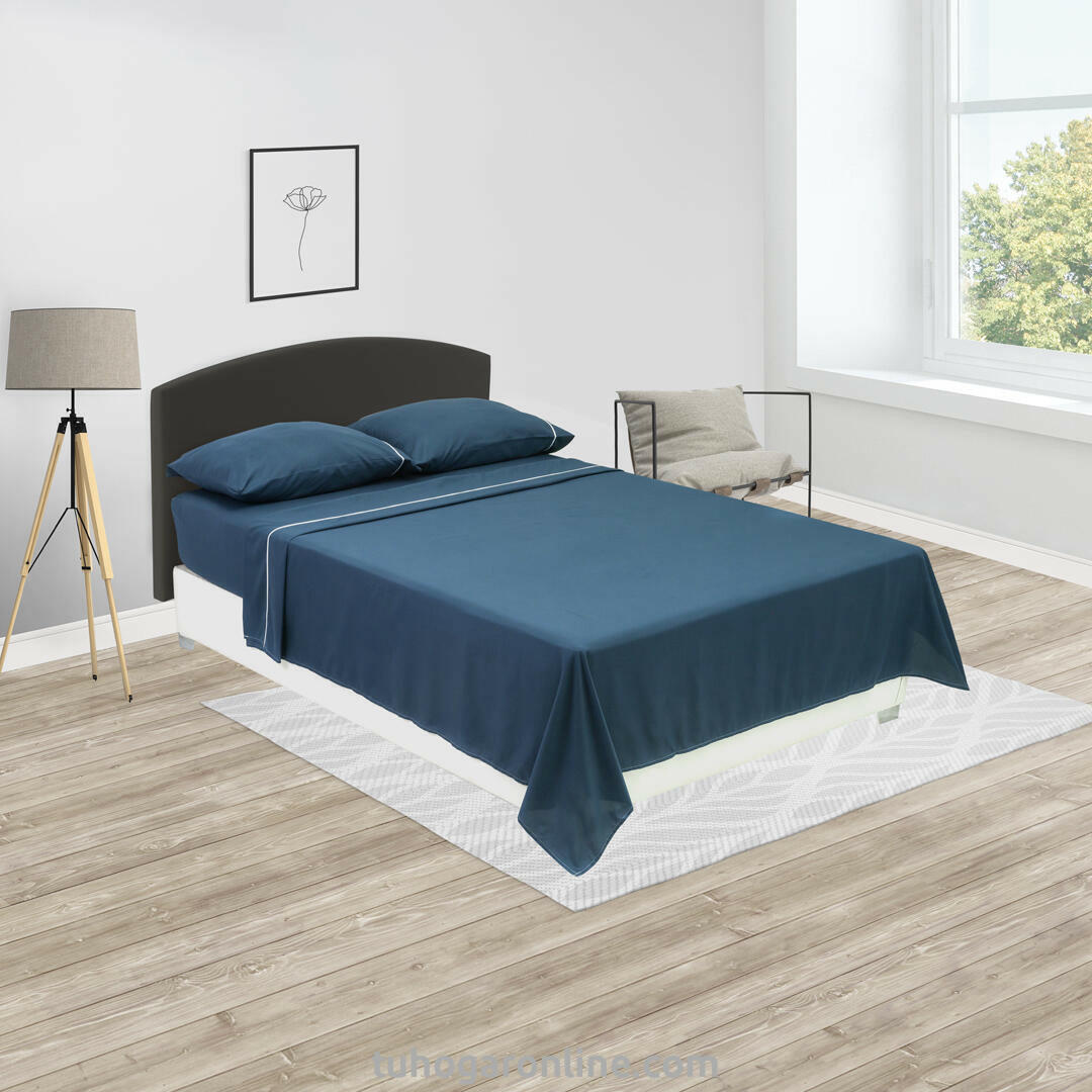 Juego De Sábanas Linea Básicos Azul