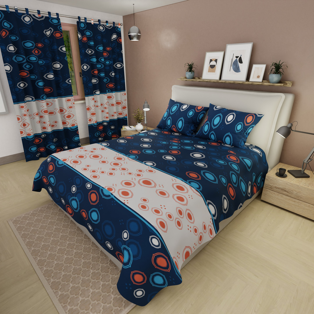 44Juego de Sábanas Microfibra Suavizada Órbita Nocturna