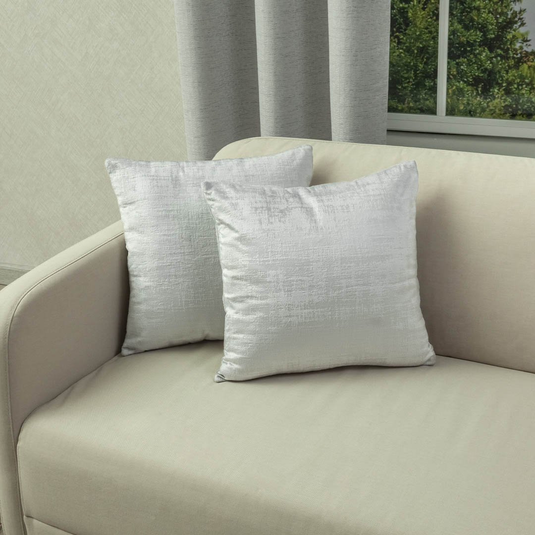 44Forro Cojín Vividhata Aurora Neutra Gris