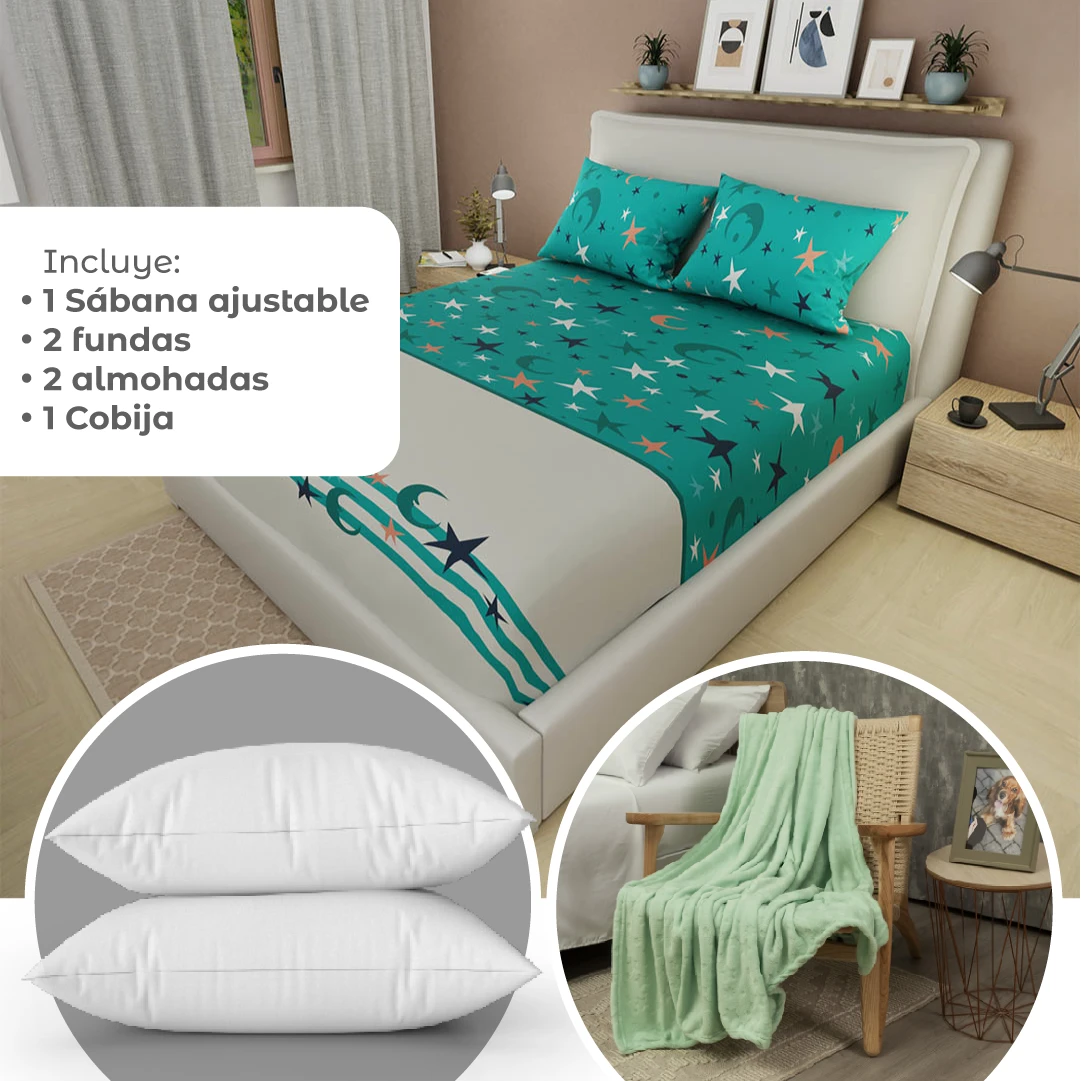 44Combos Súper Confort Aguamarina