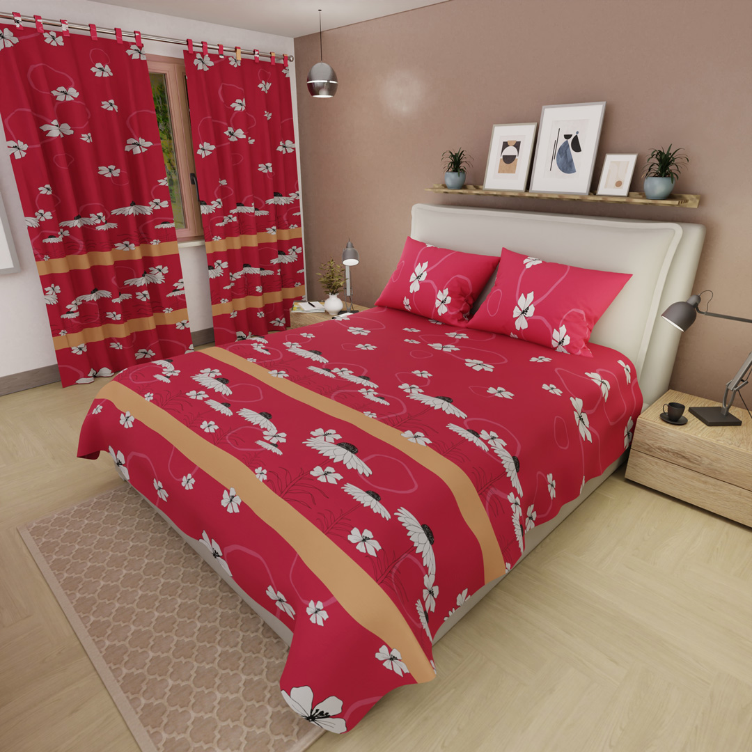 44Juego de Sábanas Microfibra Suavizada Luz de Margarita