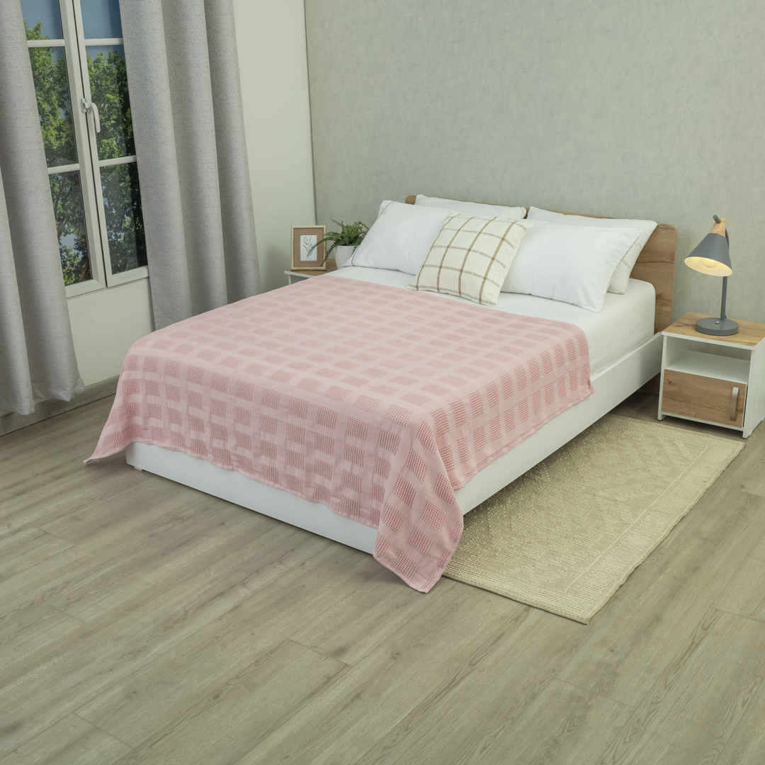 44Sobrecama Elegant Rosa