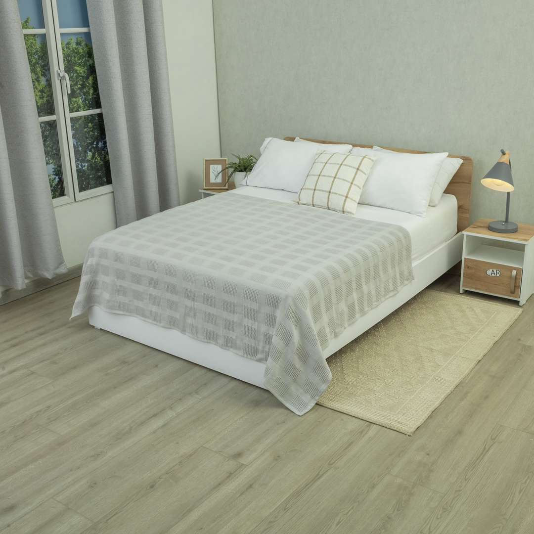 44Sobrecama Elegant Gris