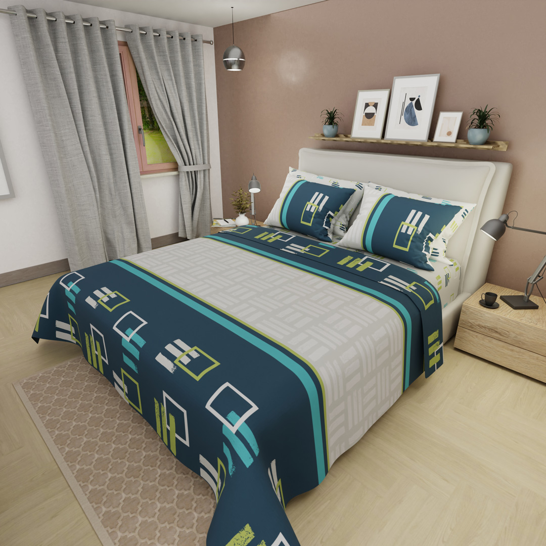 44Juego De Sabanas Style 4 Fundas Ritmo Metropolitano