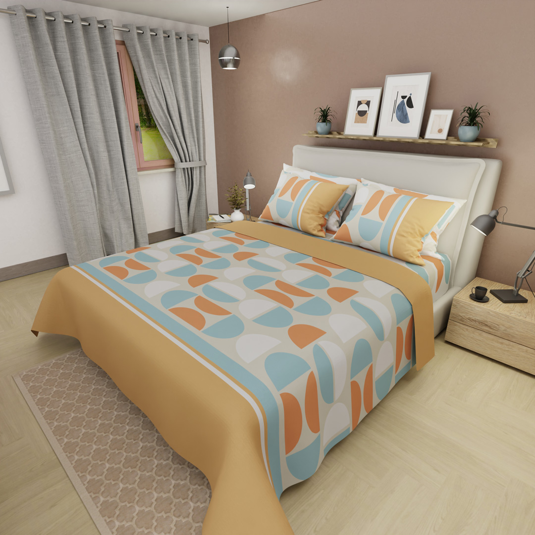 44Juego De Sabanas Style 4 Fundas Curvas del Tiempo