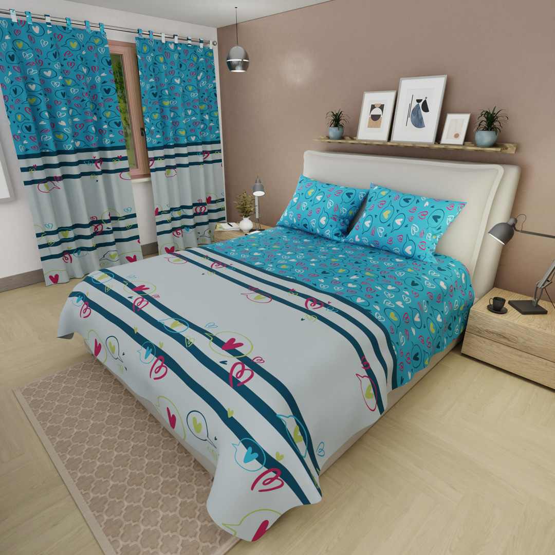 44Juego de Sábanas Microfibra Suavizada Vuelo de Colores