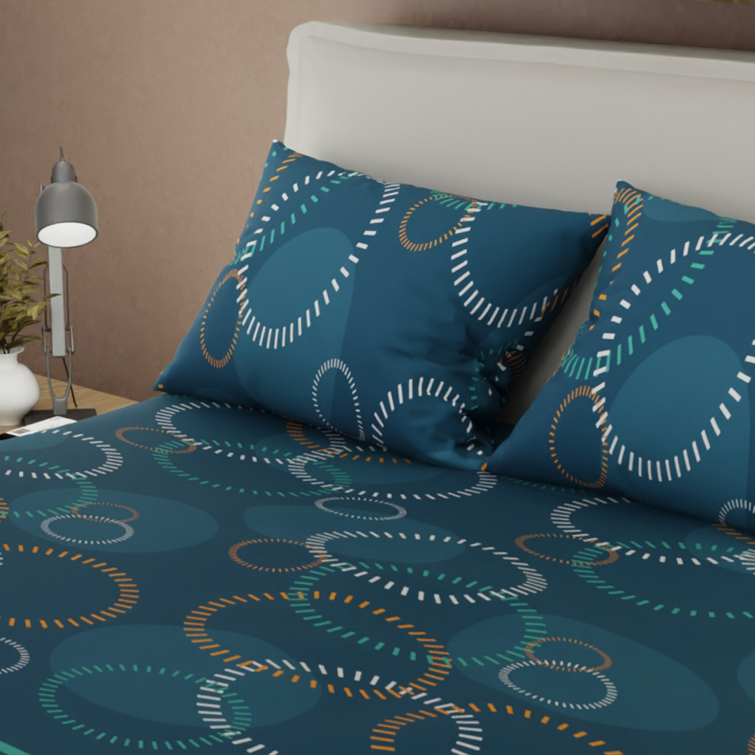 44Juego de Sábanas Microfibra Suavizada Energía Circular