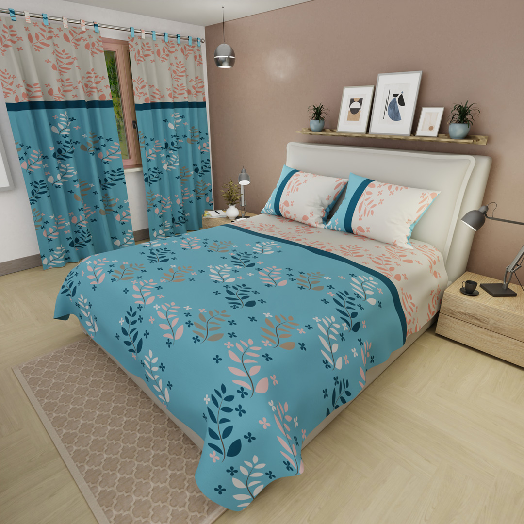 44Juego de Sábanas Microfibra Suavizada Brisa Serena