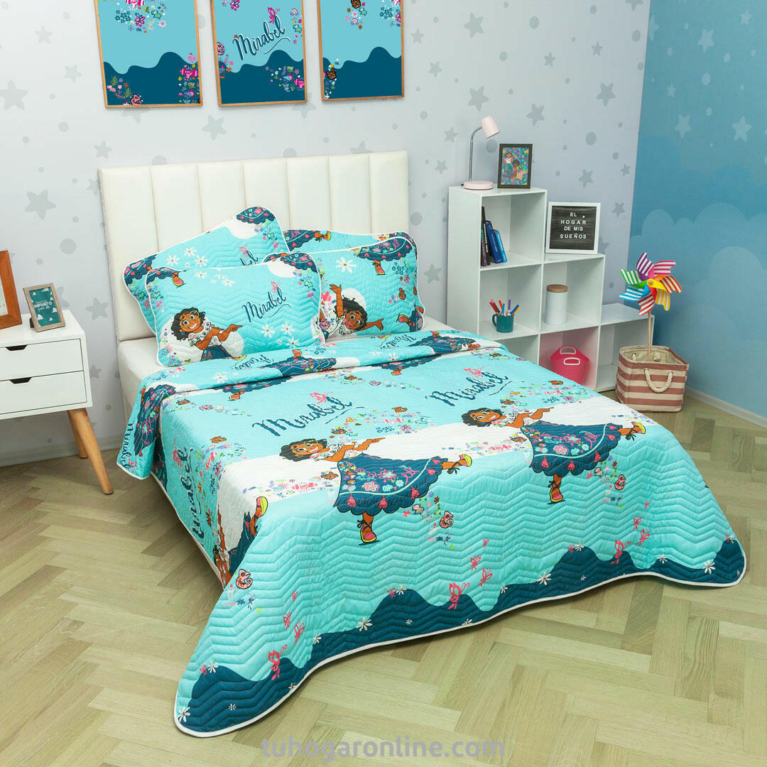 44CUBRELECHO PRENSADO CAMA DOBLE DISNEY ENCANTO MIRABEL