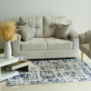 44Alfombra Vancouver 120X170 tipo turca Gris Azul