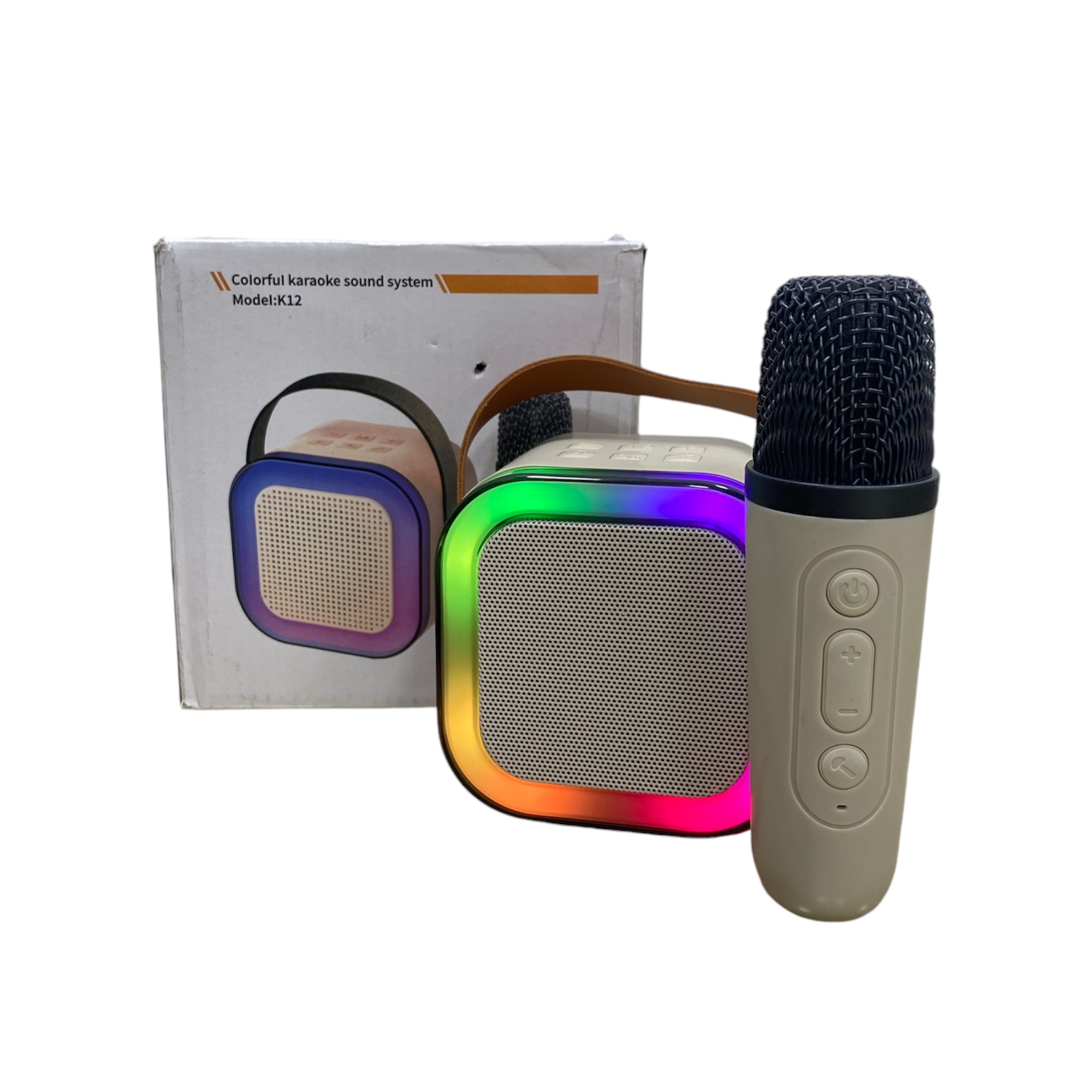 44Parlante Bluetooth Luz Portatil Usb Mas Microfono Karaoke K12
